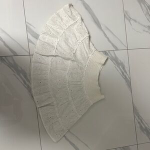 American Eagle Outfitters Cream Textured Top